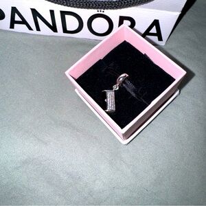 Pandora Sterling Silver Clutch Bag CZ Dangle Charm